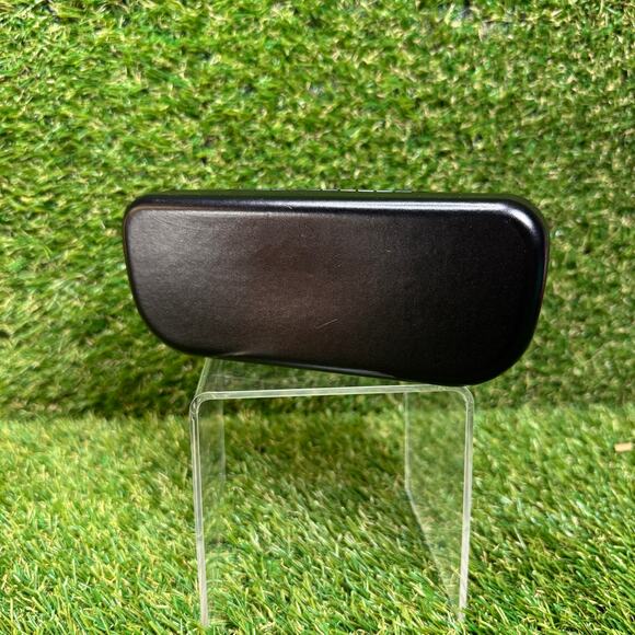 Coach Sunglasses Eyeglasses Black Leather Hard Clamshell Case, Velvet Interior - Picture 2 of 6